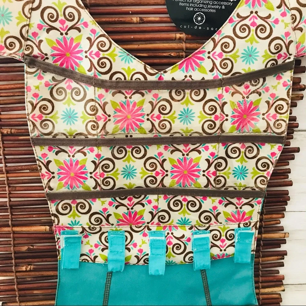 Hanging Teal Dress Jewelry Organizer NWT